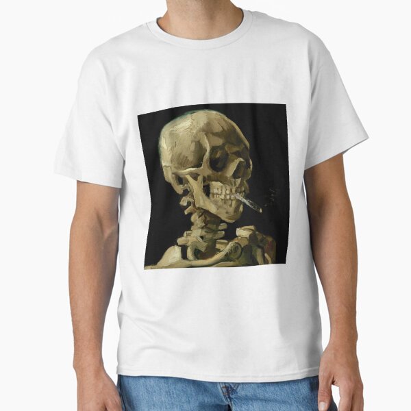 Item preview, Vincent van Gogh - Skull of a skeleton with Burning Cigarette designed and sold by upopot.