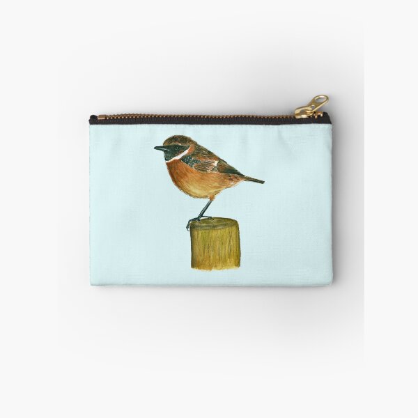 Item preview, Stonechat (watercolour) designed and sold by Sarah Addy.