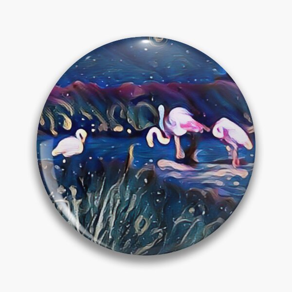 Item preview, Flamingos - midnight designed and sold by shiroi-okami.