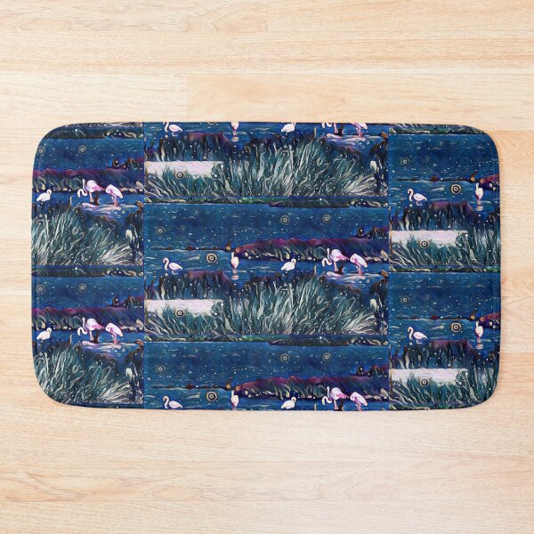 Item preview, Flamingos - midnight designed and sold by shiroi-okami.