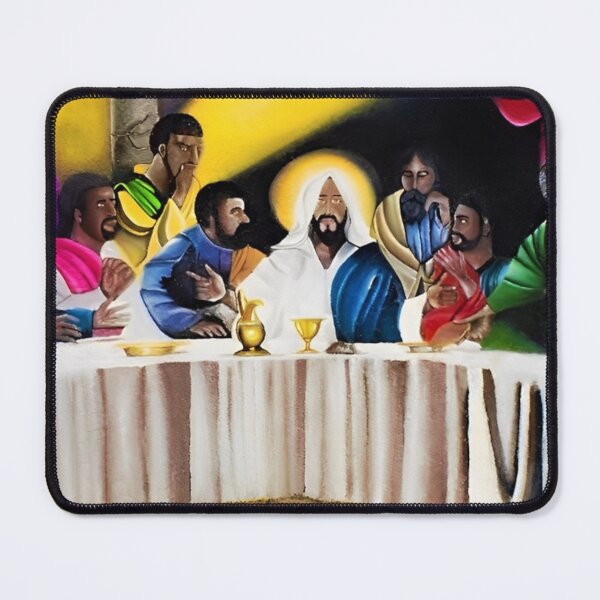 Item preview, African American masterpiece, The last supper with Jesus portrait painting color photograph designed and sold by Jéanpaul  Ferro.