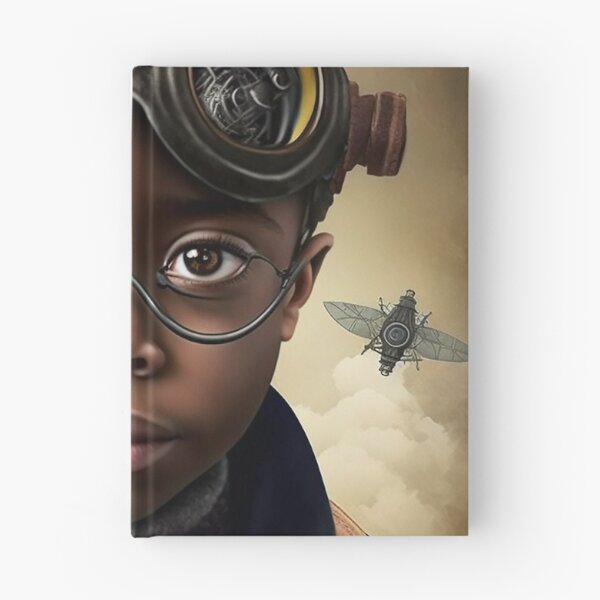 Item preview, Steampunk futurist Afrofuturist young black child  designed and sold by Blaché Designs.