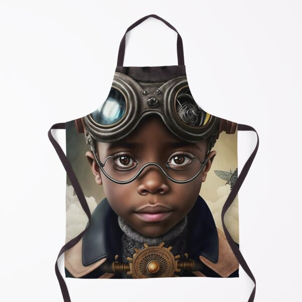 Item preview, Steampunk futurist Afrofuturist young black child  designed and sold by Blaché Designs.