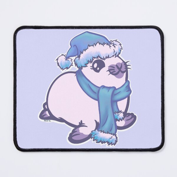 Item preview, Harp Seal Pup in Blue Hat and Scarf designed and sold by RJKpoyp.