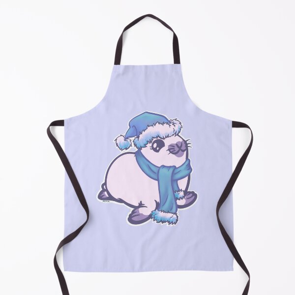 Item preview, Harp Seal Pup in Blue Hat and Scarf designed and sold by RJKpoyp.