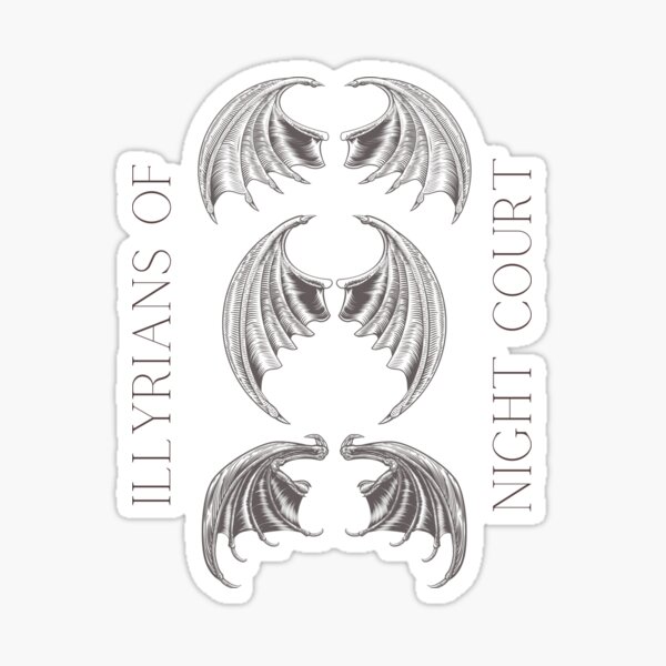 Illyrian Baby Sticker ACOTAR Sticker Sarah J Maas Stickers Night Court  Decal SJM Merch 