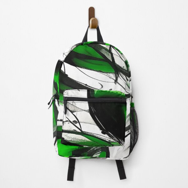 Item preview, Green and Black Abstract Leaves Free Floating designed and sold by deniselynnimage.