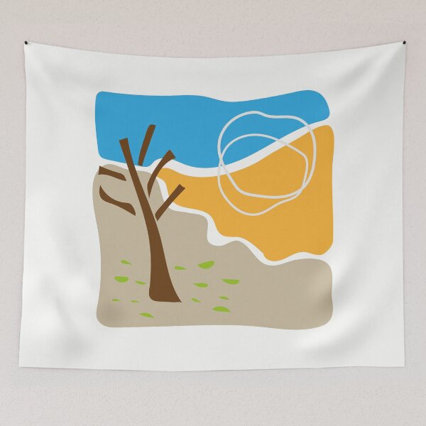Item preview, Paisagem abstrato paisagem terra, céu, sol designed and sold by GirlaineSQ.