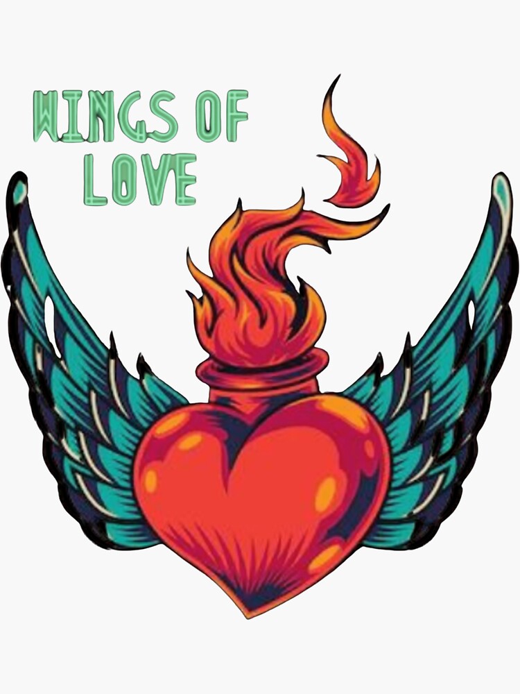 "Wings of love" Sticker for Sale by Tota Redbubble