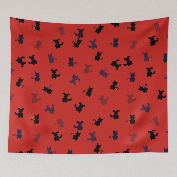 Item preview, Dog and Cat Camo Red designed and sold by janraydesigns.