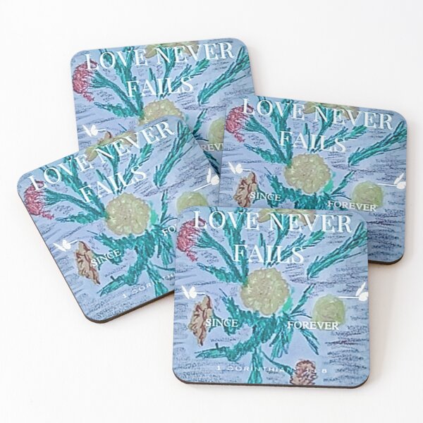 Item preview, Orange Yellow Marigolds on Blue with Scripture  designed and sold by IvaRenee.