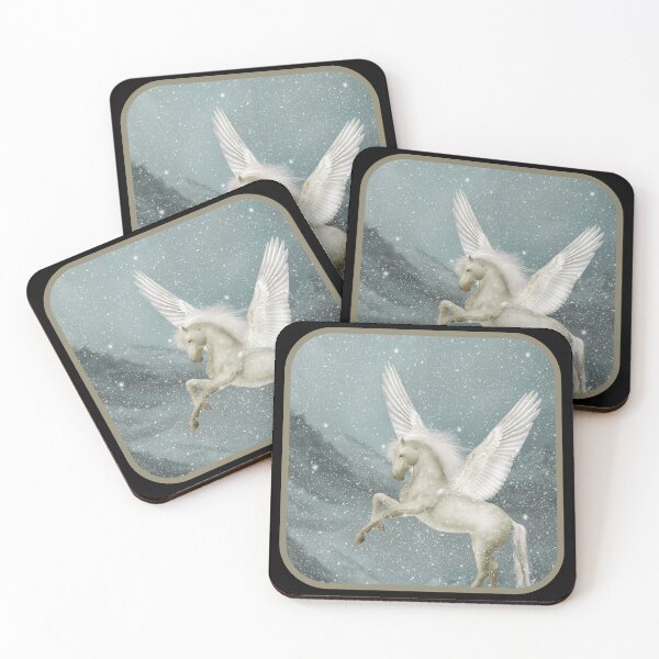 Item preview, Pegasus Flying over Mountains designed and sold by Clockwork and Bloom.