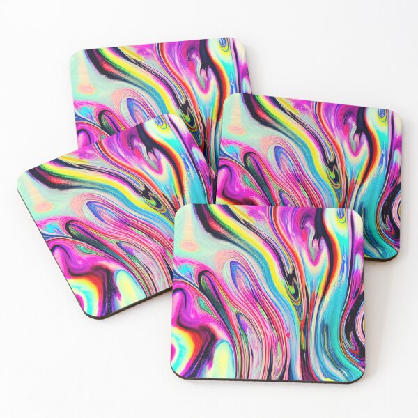 Item preview, Boho fluid abstract pattern designed and sold by sunflowerz--.
