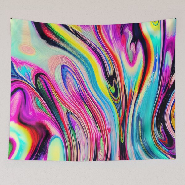 Item preview, Boho fluid abstract pattern designed and sold by sunflowerz--.