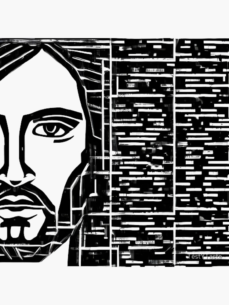"jesus wall" Sticker for Sale by TestYTaste Redbubble