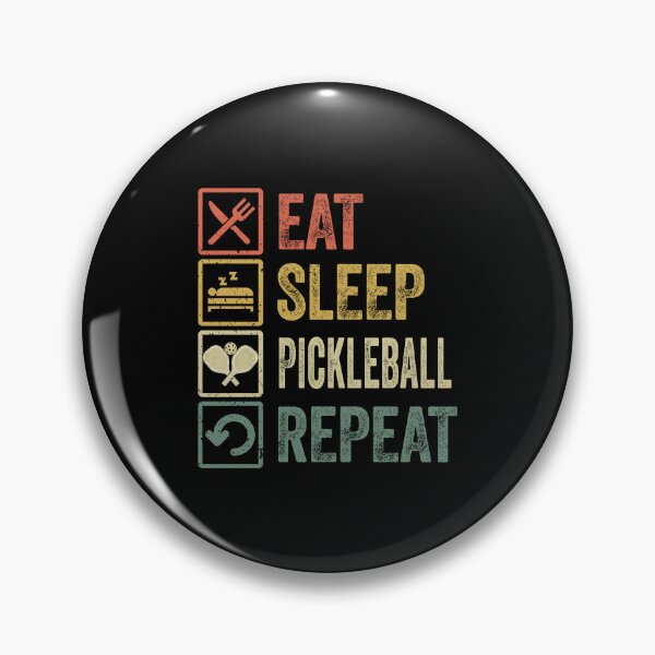 Item preview, Funny Eat Sleep Pickleball Repeat Retro Vintage Pickleball designed and sold by HANYART.