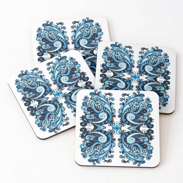 Artikelvorschau, Miniatur Aussie Tangle 15 Var 1 Blau entworfen und verkauft von Heatherian.
