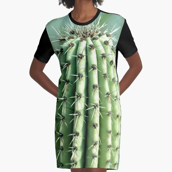 Kaktusfotografie T-Shirt Kleid