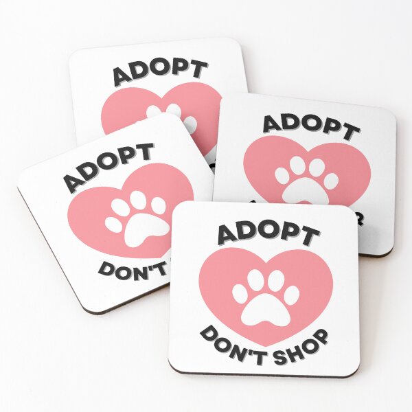 Item preview, Adopt Don't Shop designed and sold by Bookish Blossom.