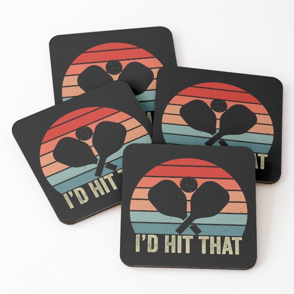 Item preview, Funny I'd Hit That Retro Vintage Pickleball Player Dink designed and sold by HANYART.