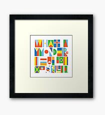 What a Wonderful World II Framed Print