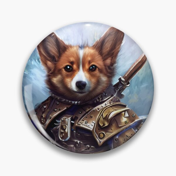 Item preview, AI Generated Art, War Corgi designed and sold by RabbitHoleMI.
