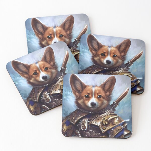 Item preview, AI Generated Art, War Corgi designed and sold by RabbitHoleMI.