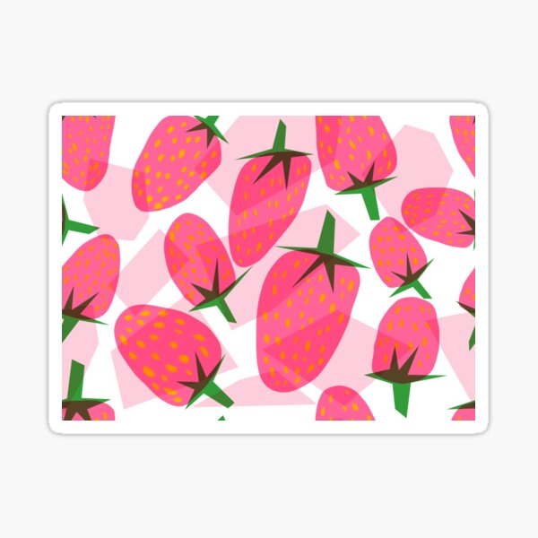Strawberry pattern Sticker