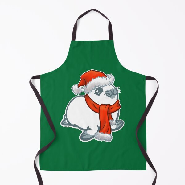 Item preview, Harp Seal Pup in Red Hat and Scarf designed and sold by RJKpoyp.
