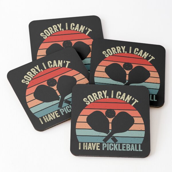 Item preview, Funny Sorry I Can't I Have Pickleball Vintage Pickleball Pun designed and sold by HANYART.