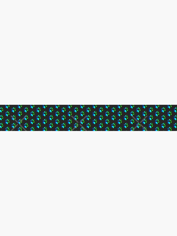 Paw Pattern (Cool Colors) by danibeez