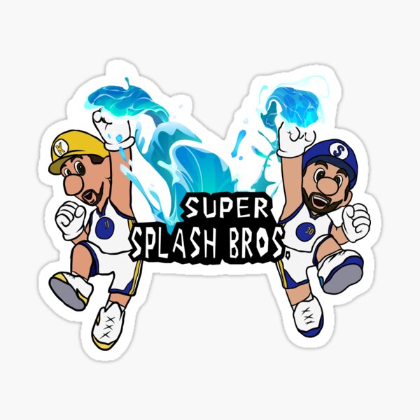 "Super Splash Bros." Sticker for Sale by RatTrapTees Redbubble