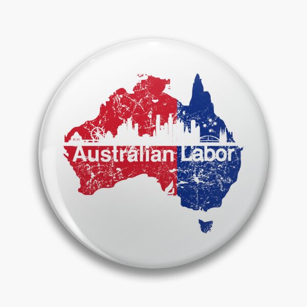 Item preview, Australian Labor Party with Melbourne Skyline designed and sold by Manoroma.
