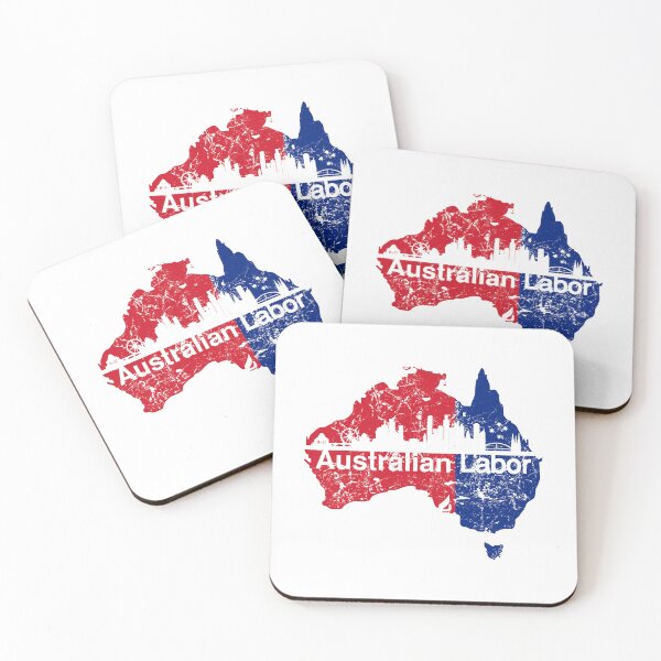 Item preview, Australian Labor Party with Melbourne Skyline designed and sold by Manoroma.