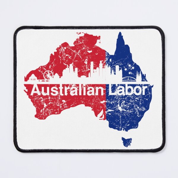 Item preview, Australian Labor Party with Melbourne Skyline designed and sold by Manoroma.