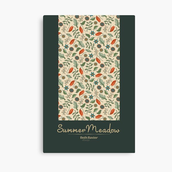 Summer Meadow in Woodland Colors Canvas Print