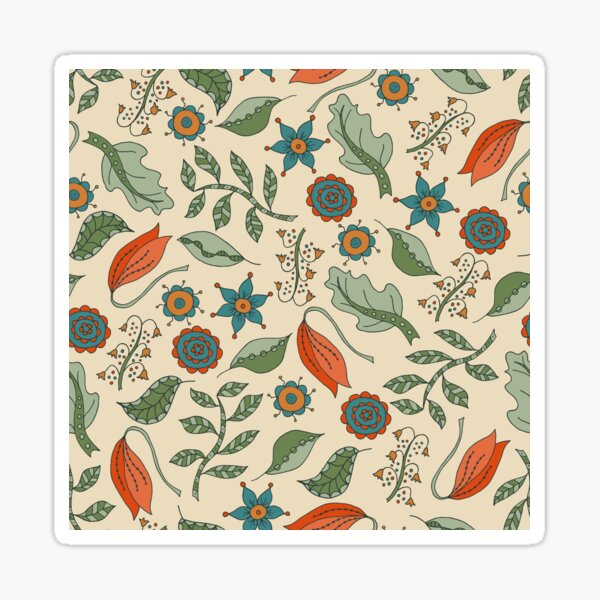 Summer Meadow in Woodland Colors Sticker