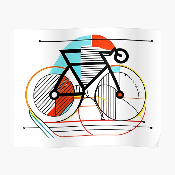 "Bauhaus Bike Design for a Lover of Sport and Contemporary Art" Poster for Sale by KOTOdesign
