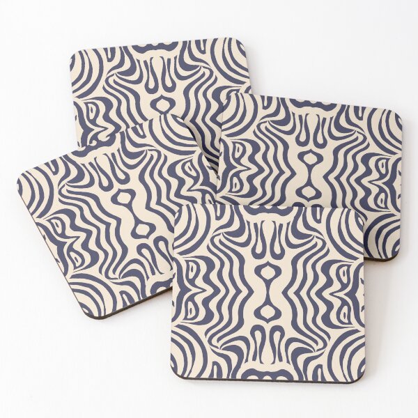 Item preview, Abstract Blue and Cream Pattern designed and sold by TanglePatch.