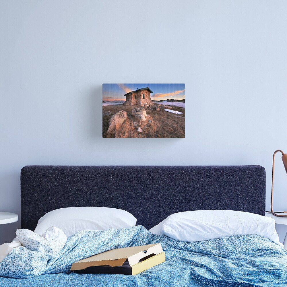 Seamans Hut Dawn, Mt Kosciusko, Australia Canvas Print