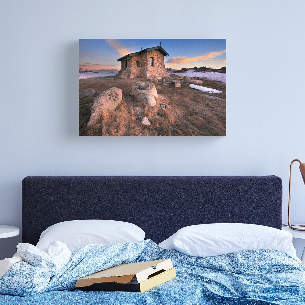 Seamans Hut Dawn, Mt Kosciusko, Australia Canvas Print