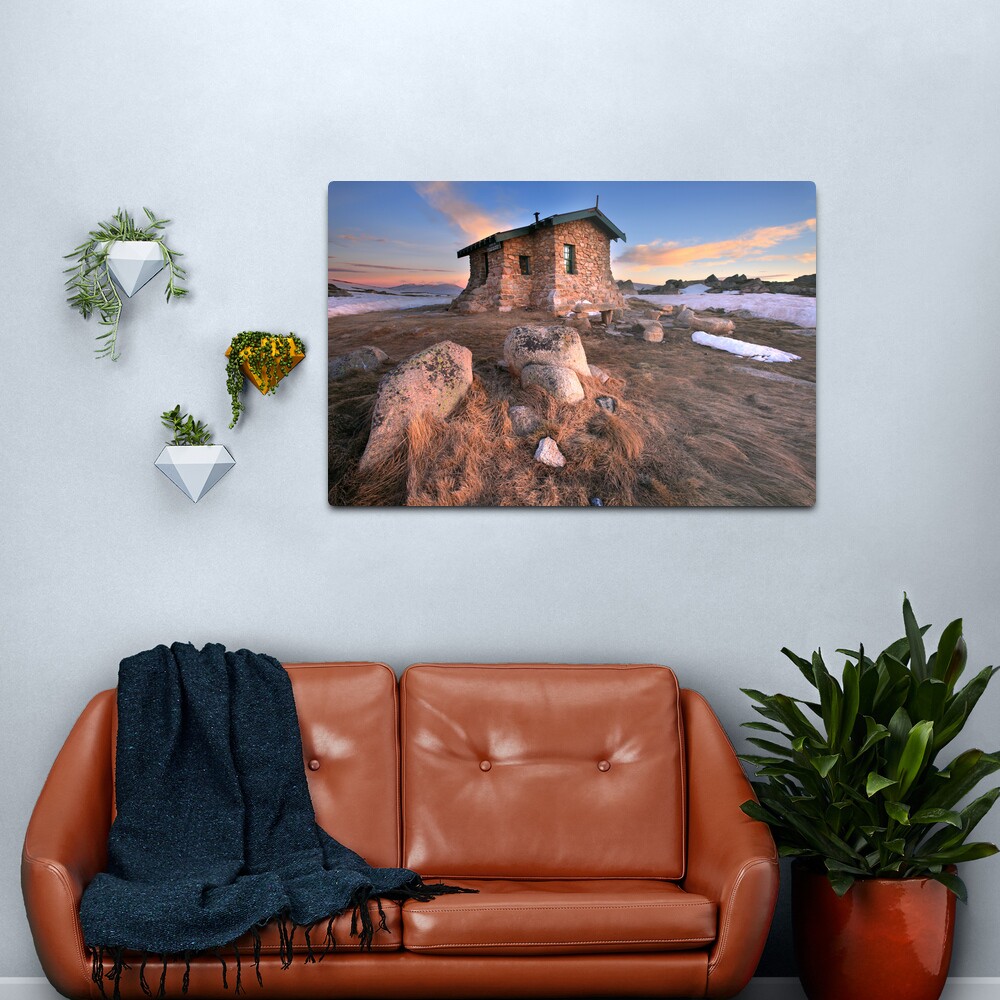 Seamans Hut Dawn, Mt Kosciusko, Australia Metal Print