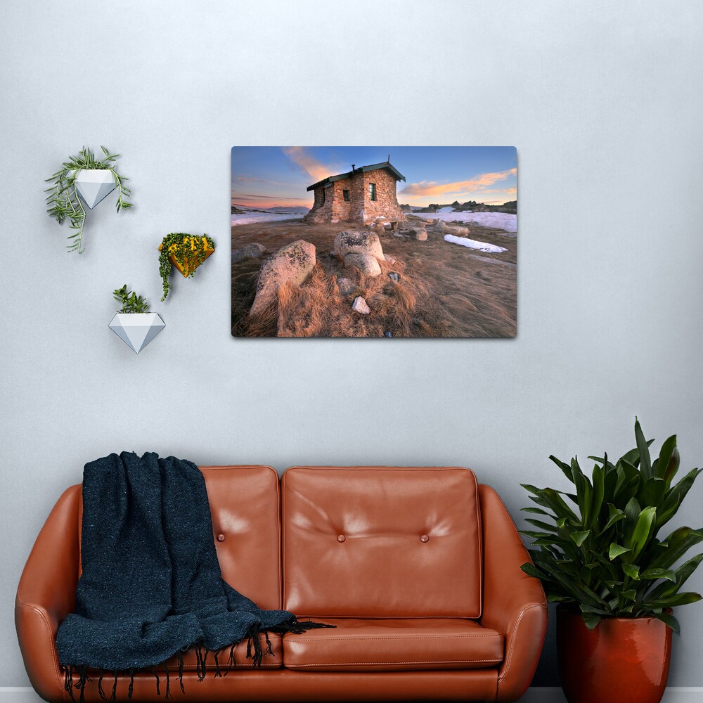 Seamans Hut Dawn, Mt Kosciusko, Australia Metal Print