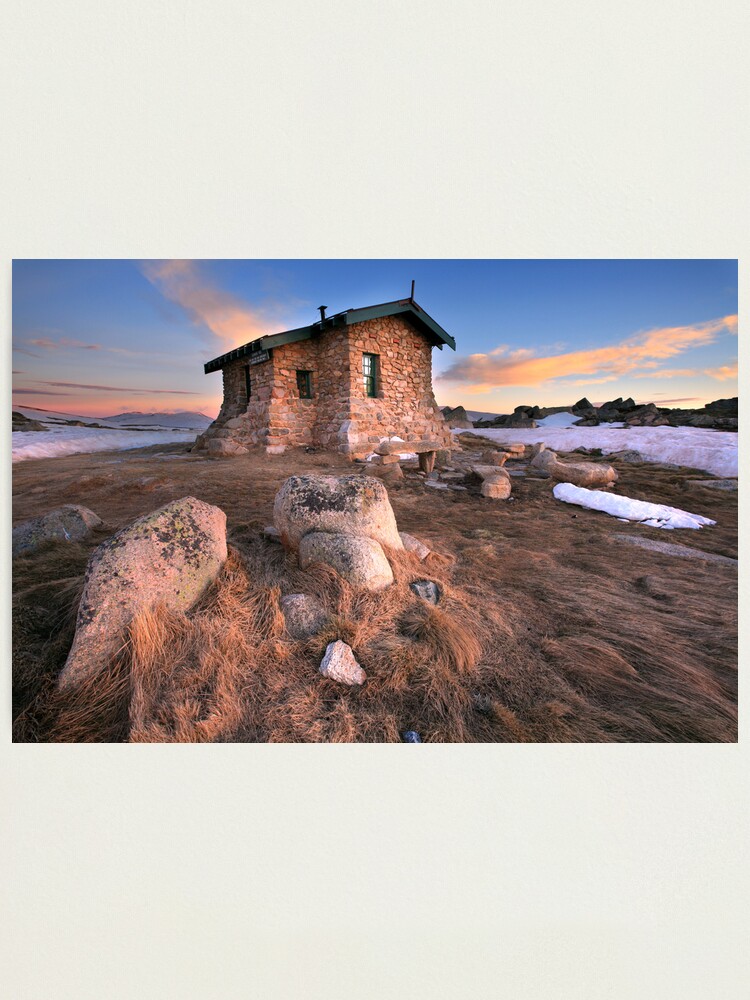 Alternate view of Seamans Hut Dawn, Mt Kosciusko, Australia Photographic Print
