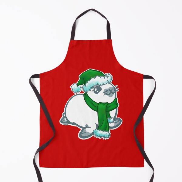 Item preview, Harp Seal Pup in Green Hat and Scarf designed and sold by RJKpoyp.