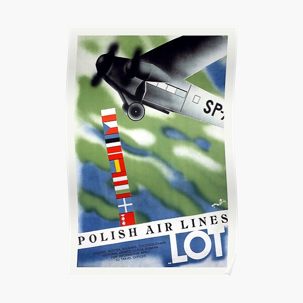 Vintage Poland Travel Poster Poster