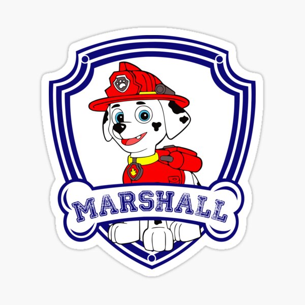 Marshall head paw patrol svg
