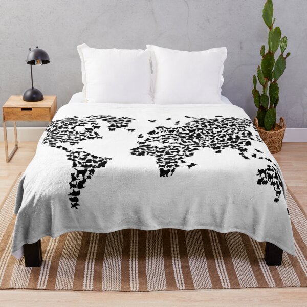 Item preview, Cats World Map designed and sold by InkistPrints.