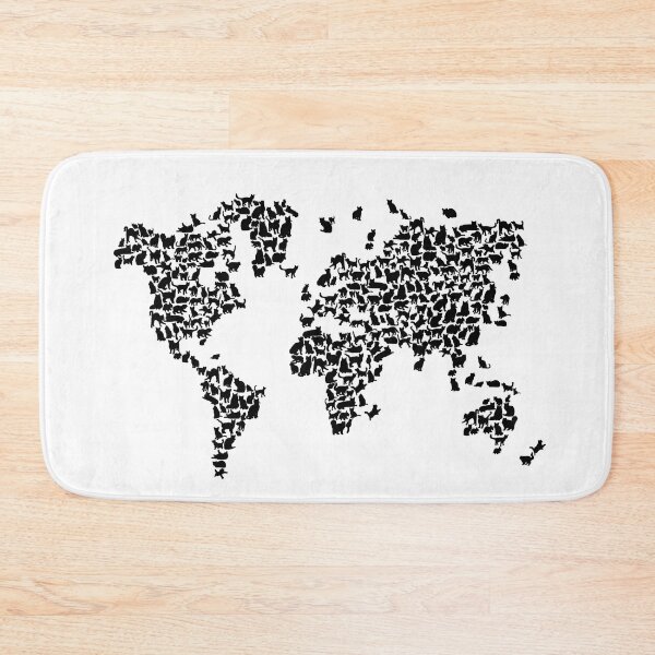 Item preview, Cats World Map designed and sold by InkistPrints.