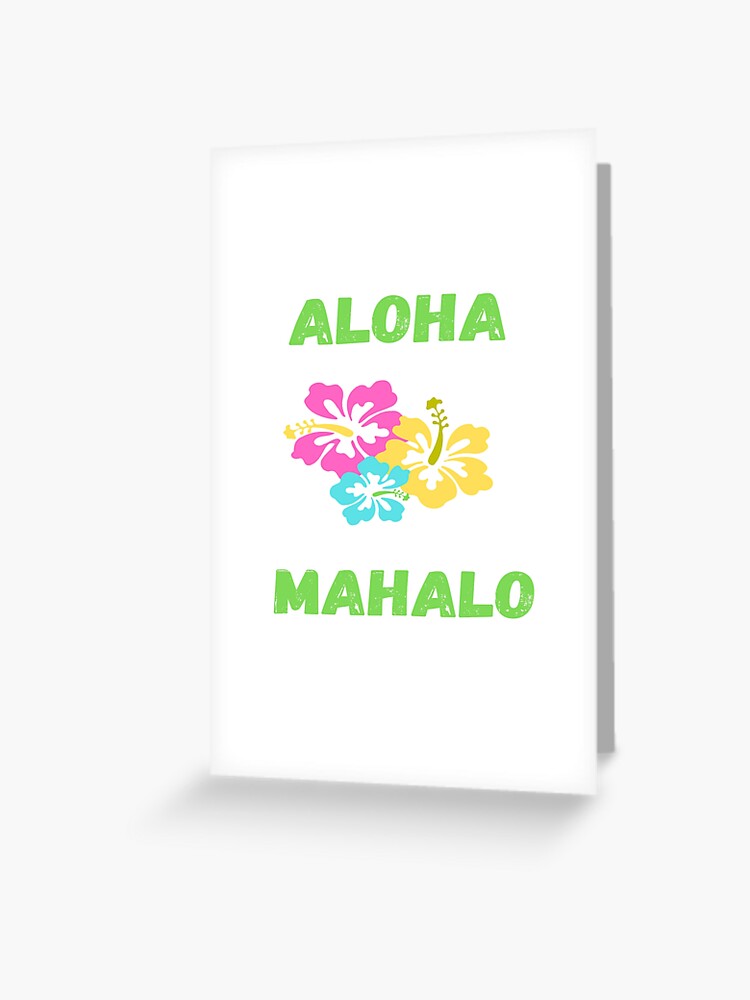 Aloha and Mahalo Hibiscus